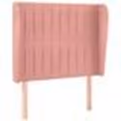 vidaXL Tête de lit avec oreilles Rose 83x23x118/128 cm Velours