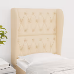 VidaXL 3118271 tête de lit et pied de lit Crème