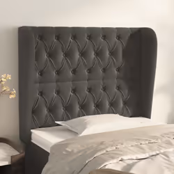 VidaXL 3118329 tête de lit et pied de lit Gris foncé