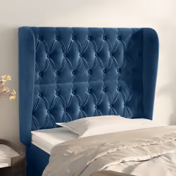 VidaXL 3118338 tête de lit et pied de lit Bleu foncé