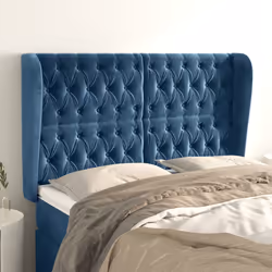 VidaXL 3118344 tête de lit et pied de lit Bleu foncé