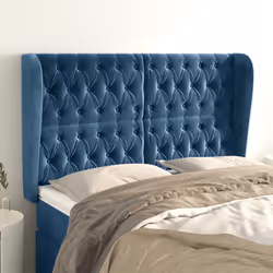 VidaXL 3118350 tête de lit et pied de lit Bleu foncé
