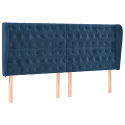 VidaXL 3118356, Bleu foncé, Polyester, Bois, 1830 mm, 118 cm, 128 cm, 230 mm
