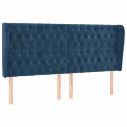 VidaXL 3118362, Bleu foncé, Polyester, Bois, 2030 mm, 118 cm, 128 cm, 230 mm
