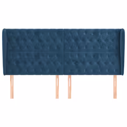 VidaXL 3118362 tête de lit et pied de lit Bleu foncé