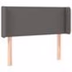 vidaXL Tête de lit avec oreilles Gris 93x16x78/88 cm Similicuir