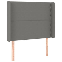 VidaXL 3118643 tête de lit et pied de lit Gris foncé