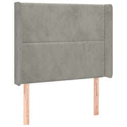VidaXL 3118694 tête de lit et pied de lit Gris clair