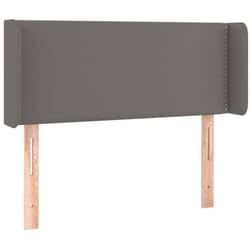 Tête de lit avec oreilles Gris 83x16x78/88 cm Similicuir Vidaxl