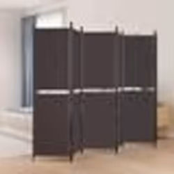 vidaXL Tête de lit avec oreilles Marron Foncé 83x16x78/88 cm Tissu