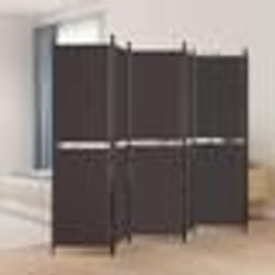 vidaXL Tête de lit avec oreilles Marron Foncé 83x16x78/88 cm Tissu