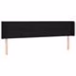 vidaXL Tête de lit avec oreilles Noir 183x16x78/88 cm Tissu