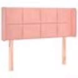 vidaXL Tête de lit avec oreilles Rose 83x16x78/88 cm Velours
