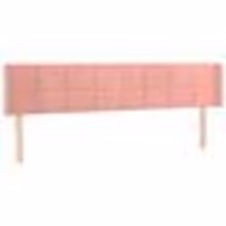 vidaXL Tête de lit avec oreilles Rose 183x16x78/88 cm Velours