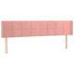 vidaXL Tête de lit avec oreilles Rose 183x16x78/88 cm Velours