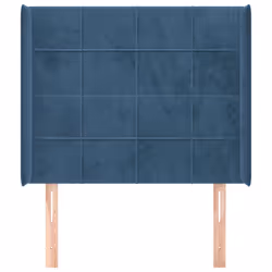 VidaXL 3118838 tête de lit et pied de lit Bleu foncé