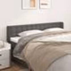 vidaXL Tête de lit avec oreilles Gris 183x16x78/88 cm Similicuir