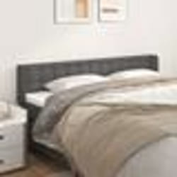 vidaXL Tête de lit avec oreilles Gris 183x16x78/88 cm Similicuir
