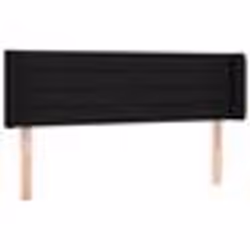 vidaXL Tête de lit avec oreilles Noir 147x16x78/88 cm Tissu
