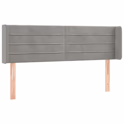 VidaXL 3118956, Gris clair, Polyester, Bois, 1470 mm, 78 cm, 88 cm, 160 mm