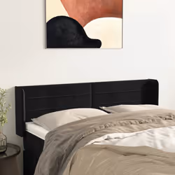 VidaXL 3118958 tête de lit et pied de lit Noir