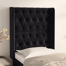 VidaXL 3119136 tête de lit et pied de lit Noir