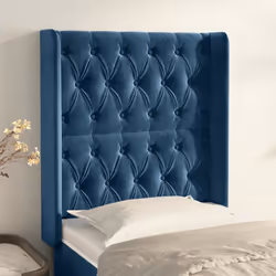 VidaXL 3119138 tête de lit et pied de lit Bleu foncé