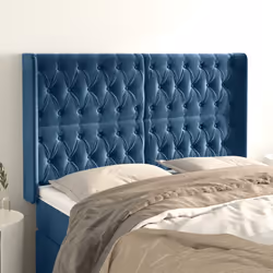 VidaXL 3119162 tête de lit et pied de lit Bleu foncé