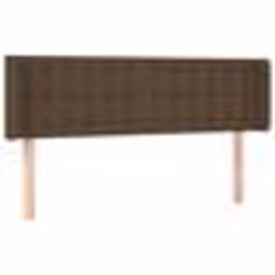 vidaXL Tête de lit avec oreilles Marron Foncé 147x16x78/88 cm Tissu