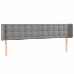 VidaXL 3119256, Gris clair, Polyester, Bois, 1630 mm, 78 cm, 88 cm, 160 mm