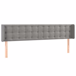 VidaXL 3119268, Gris clair, Polyester, Bois, 2030 mm, 78 cm, 88 cm, 160 mm