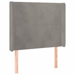 VidaXL 3119330, Gris clair, Polyester, Bois, 830 mm, 118 cm, 128 cm, 160 mm