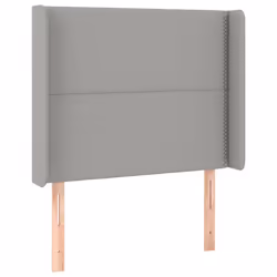 VidaXL 3119414, Gris clair, Polyester, Bois, 830 mm, 118 cm, 128 cm, 160 mm