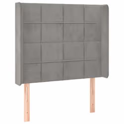 VidaXL 3119610, Gris clair, Polyester, Bois, 830 mm, 118 cm, 128 cm, 160 mm
