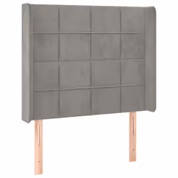 VidaXL 3119616, Gris clair, Polyester, Bois, 930 mm, 118 cm, 128 cm, 160 mm
