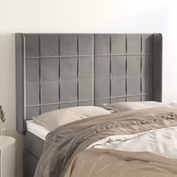 VidaXL 3119628 tête de lit et pied de lit Gris clair
