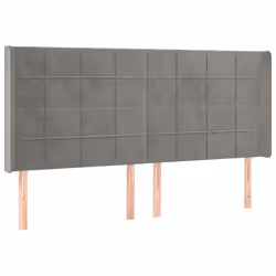 VidaXL 3119640, Gris clair, Polyester, Bois, 1830 mm, 118 cm, 128 cm, 160 mm