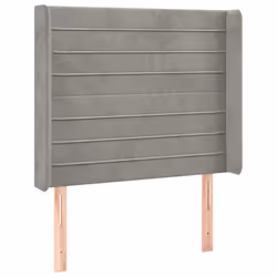VidaXL 3119756, Gris clair, Polyester, Bois, 930 mm, 118 cm, 128 cm, 160 mm