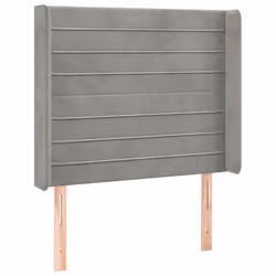 VidaXL 3119762, Gris clair, Polyester, Bois, 1030 mm, 118 cm, 128 cm, 160 mm