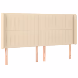 VidaXL 3119845, Crème, Polyester, Bois, 2030 mm, 118 cm, 128 cm, 160 mm