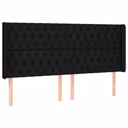 VidaXL 3119932, Noir, Polyester, Bois, 1830 mm, 118 cm, 128 cm, 160 mm