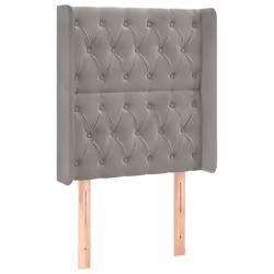 VidaXL 3119946, Gris clair, Polyester, Bois, 830 mm, 118 cm, 128 cm, 160 mm