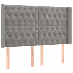 VidaXL 3119970, Gris clair, Polyester, Bois, 1630 mm, 118 cm, 128 cm, 160 mm