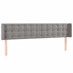 VidaXL 3120080, Gris clair, Polyester, Bois, 2030 mm, 118 cm, 128 cm, 160 mm