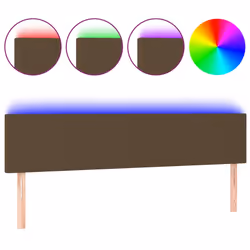 VidaXL 3121349, Marron foncé, Polyester, Bois, 1800 mm, 78 cm, 88 cm, 50 mm