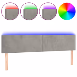 VidaXL 3121392, Gris clair, Polyester, Bois, 1800 mm, 78 cm, 88 cm, 50 mm