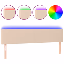 VidaXL 3121439, Cappucino, Coton, Polyester, Polyvinyl chloride (PVC), 1800 mm, 78 cm, 88 cm, 50 mm
