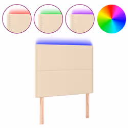 VidaXL 3121467, Crème, Polyester, Bois, 1000 mm, 78 cm, 88 cm, 50 mm