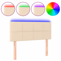 VidaXL 3121591, Crème, Polyester, Bois, 800 mm, 78 cm, 88 cm, 50 mm