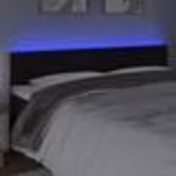 vidaXL Tête de lit à LED Noir 180x5x78/88 cm Velours